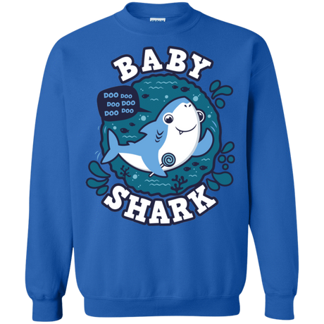 Sweatshirts Royal / S Shark Family trazo - Baby Boy Crewneck Sweatshirt