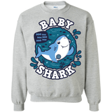 Sweatshirts Sport Grey / S Shark Family trazo - Baby Boy Crewneck Sweatshirt