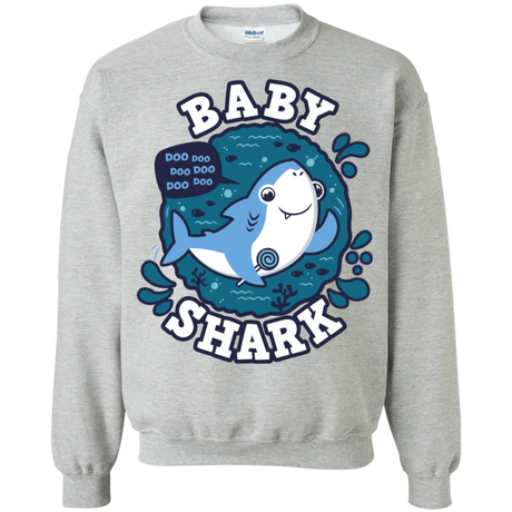 Sweatshirts Sport Grey / S Shark Family trazo - Baby Boy Crewneck Sweatshirt