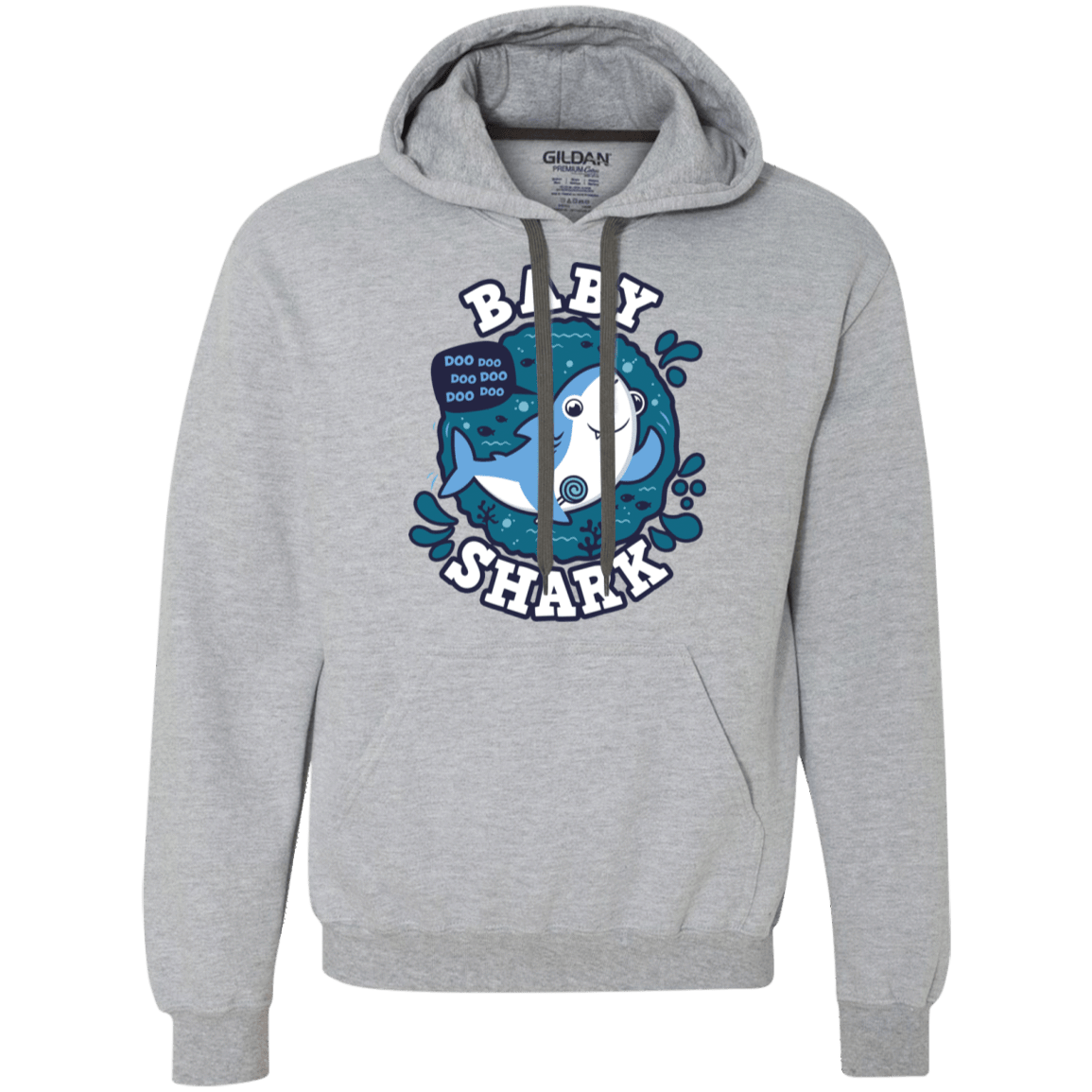 Sweatshirts Sport Grey / 2XL Shark Family trazo - Baby Boy Premium Fleece Hoodie