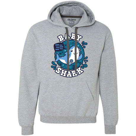 Sweatshirts Sport Grey / 2XL Shark Family trazo - Baby Boy Premium Fleece Hoodie