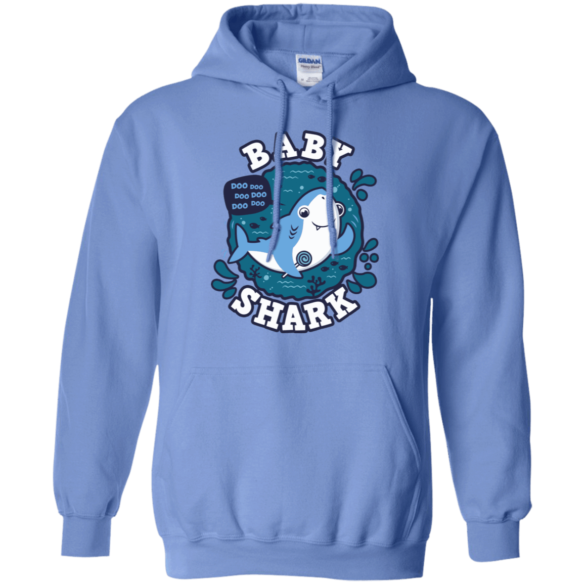 Sweatshirts Carolina Blue / S Shark Family trazo - Baby Boy Pullover Hoodie