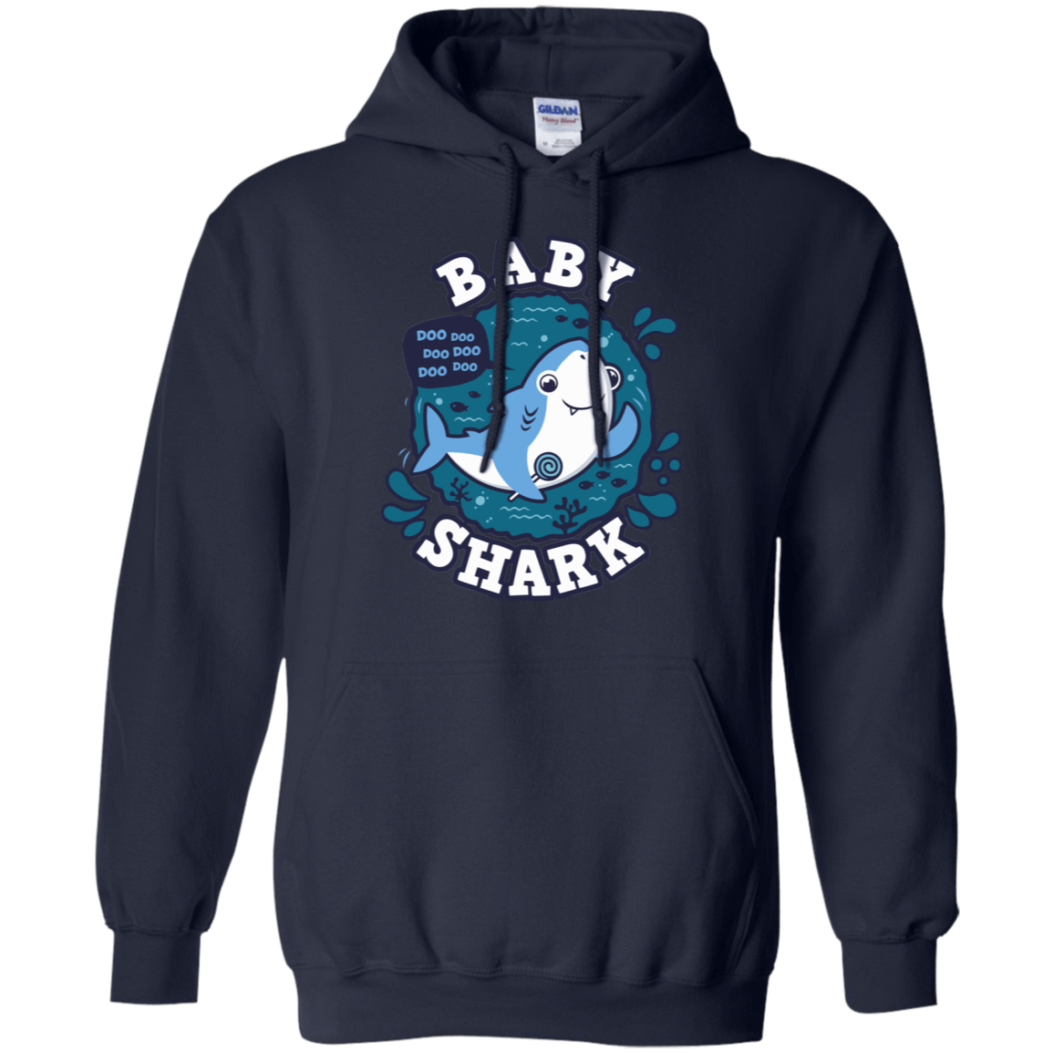 Sweatshirts Navy / S Shark Family trazo - Baby Boy Pullover Hoodie