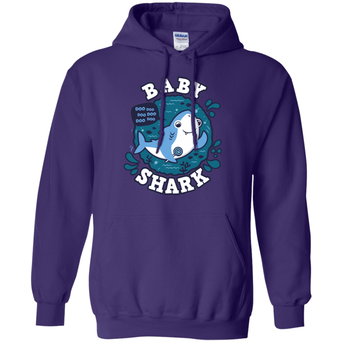 Sweatshirts Purple / S Shark Family trazo - Baby Boy Pullover Hoodie