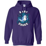 Sweatshirts Purple / S Shark Family trazo - Baby Boy Pullover Hoodie