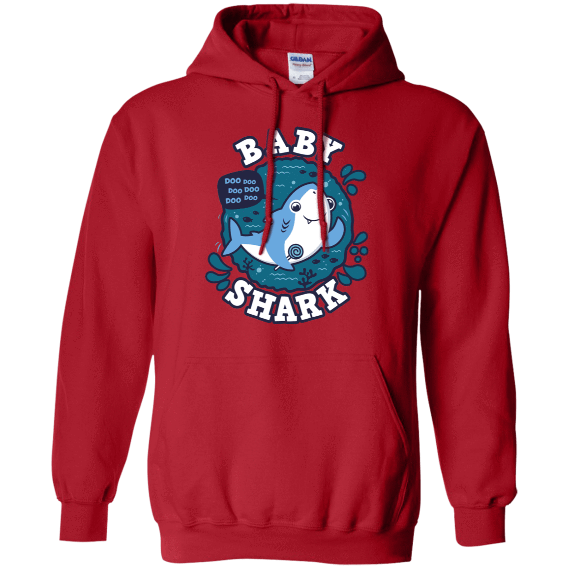 Sweatshirts Red / S Shark Family trazo - Baby Boy Pullover Hoodie