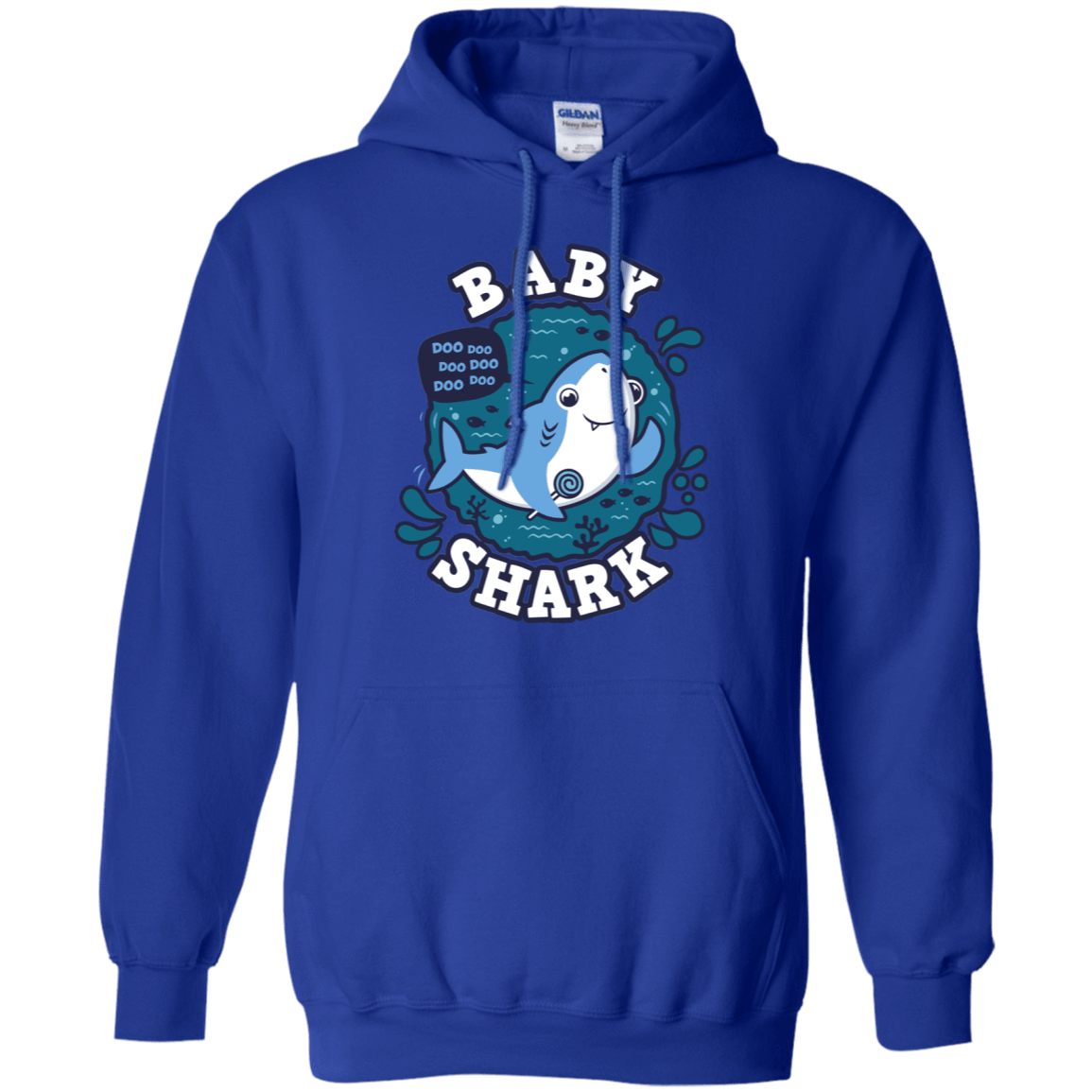 Sweatshirts Royal / S Shark Family trazo - Baby Boy Pullover Hoodie