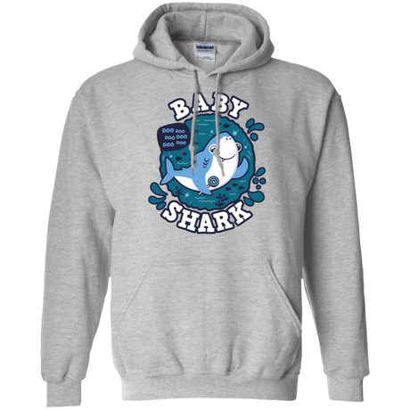 Sweatshirts Sport Grey / S Shark Family trazo - Baby Boy Pullover Hoodie