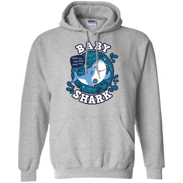 Sweatshirts Sport Grey / S Shark Family trazo - Baby Boy Pullover Hoodie