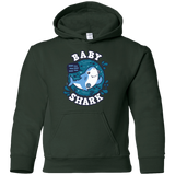 Sweatshirts Forest Green / YS Shark Family trazo - Baby Boy Youth Hoodie