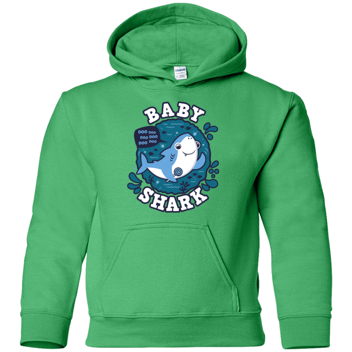 Sweatshirts Irish Green / YS Shark Family trazo - Baby Boy Youth Hoodie
