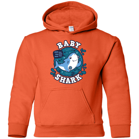 Sweatshirts Orange / YS Shark Family trazo - Baby Boy Youth Hoodie