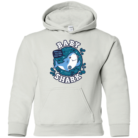 Sweatshirts White / YS Shark Family trazo - Baby Boy Youth Hoodie