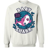 Sweatshirts White / S Shark Family trazo - Baby Girl chupete Crewneck Sweatshirt