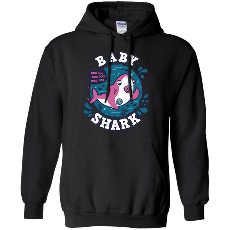 Sweatshirts Black / S Shark Family trazo - Baby Girl chupete Pullover Hoodie