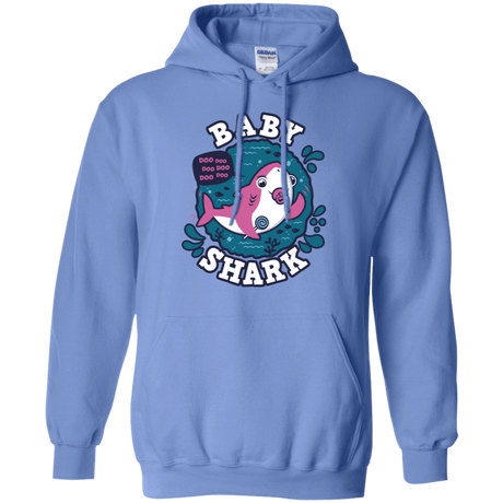 Sweatshirts Carolina Blue / S Shark Family trazo - Baby Girl chupete Pullover Hoodie