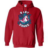 Sweatshirts Red / S Shark Family trazo - Baby Girl chupete Pullover Hoodie