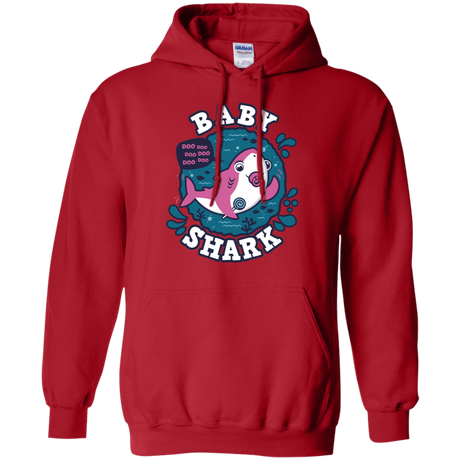 Sweatshirts Red / S Shark Family trazo - Baby Girl chupete Pullover Hoodie