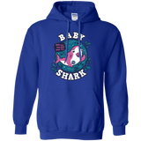 Sweatshirts Royal / S Shark Family trazo - Baby Girl chupete Pullover Hoodie