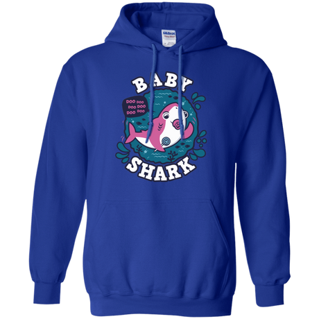 Sweatshirts Royal / S Shark Family trazo - Baby Girl chupete Pullover Hoodie