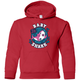 Sweatshirts Red / YS Shark Family trazo - Baby Girl chupete Youth Hoodie