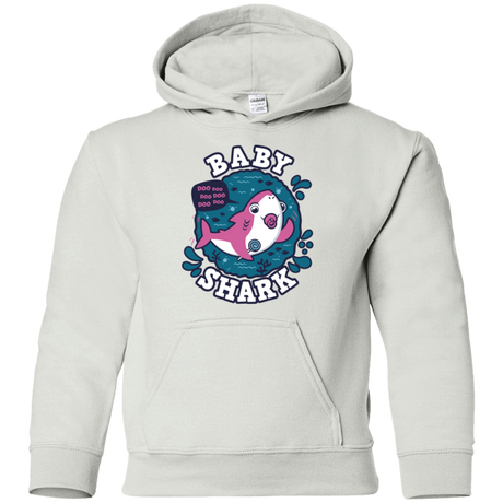 Sweatshirts White / YS Shark Family trazo - Baby Girl chupete Youth Hoodie