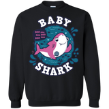 Sweatshirts Black / S Shark Family trazo - Baby Girl Crewneck Sweatshirt