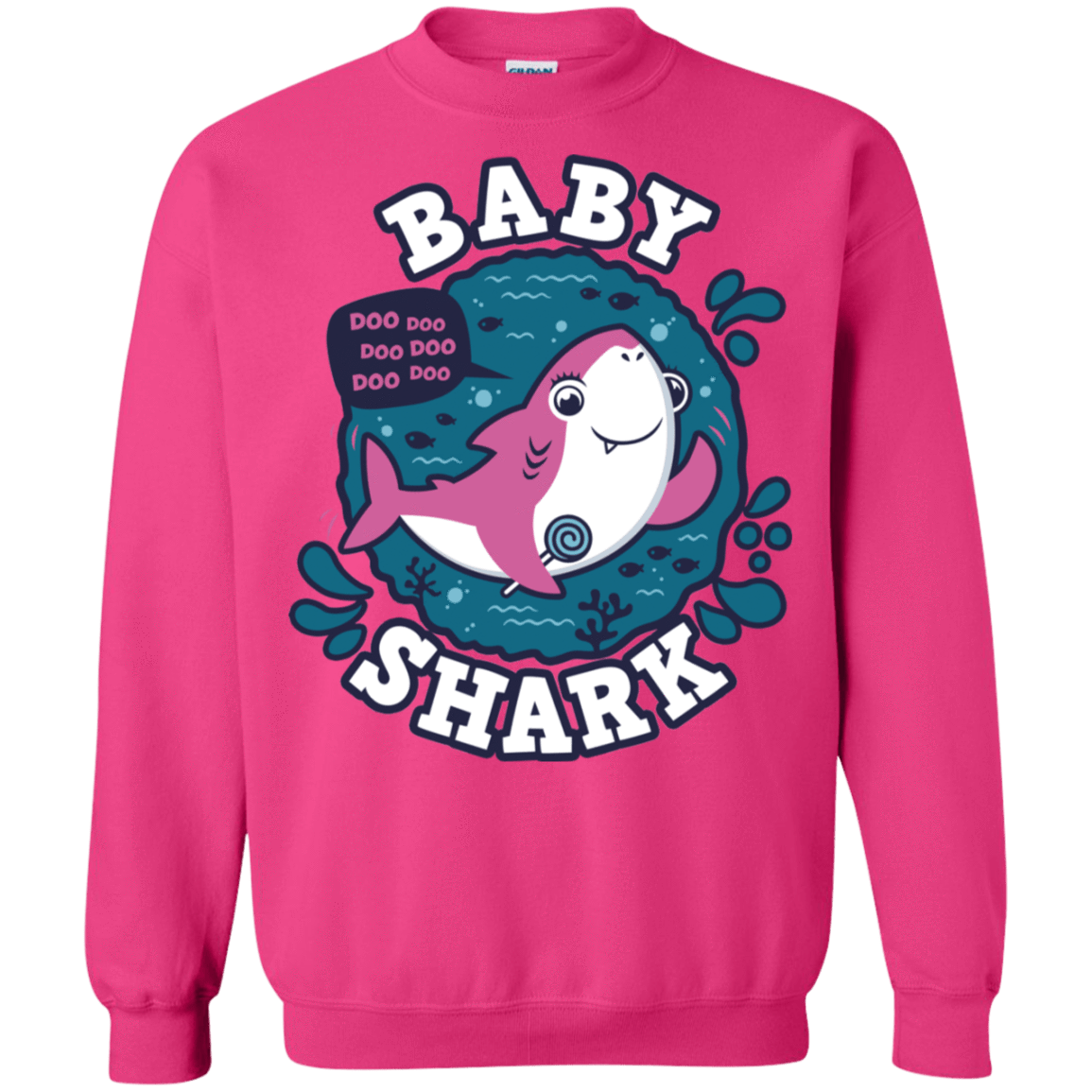 Sweatshirts Heliconia / S Shark Family trazo - Baby Girl Crewneck Sweatshirt
