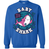Sweatshirts Royal / S Shark Family trazo - Baby Girl Crewneck Sweatshirt