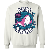 Sweatshirts White / S Shark Family trazo - Baby Girl Crewneck Sweatshirt
