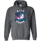 Sweatshirts Dark Heather / S Shark Family trazo - Baby Girl Pullover Hoodie