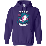 Sweatshirts Purple / S Shark Family trazo - Baby Girl Pullover Hoodie