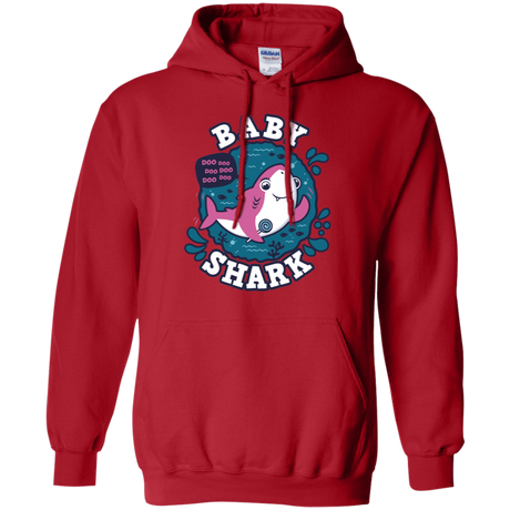 Sweatshirts Red / S Shark Family trazo - Baby Girl Pullover Hoodie