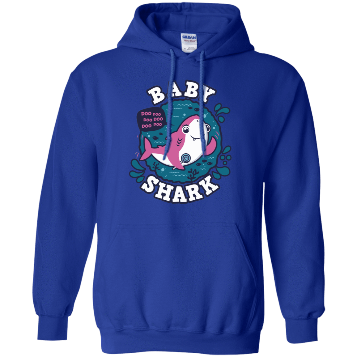 Sweatshirts Royal / S Shark Family trazo - Baby Girl Pullover Hoodie