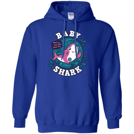 Sweatshirts Royal / S Shark Family trazo - Baby Girl Pullover Hoodie