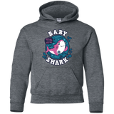 Sweatshirts Dark Heather / YS Shark Family trazo - Baby Girl Youth Hoodie