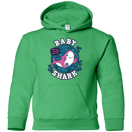 Sweatshirts Irish Green / YS Shark Family trazo - Baby Girl Youth Hoodie