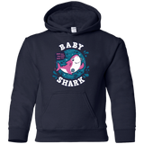 Sweatshirts Navy / YS Shark Family trazo - Baby Girl Youth Hoodie