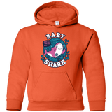 Sweatshirts Orange / YS Shark Family trazo - Baby Girl Youth Hoodie