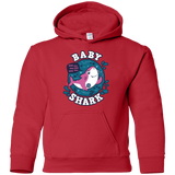 Sweatshirts Red / YS Shark Family trazo - Baby Girl Youth Hoodie