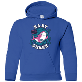 Sweatshirts Royal / YS Shark Family trazo - Baby Girl Youth Hoodie