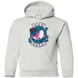 Sweatshirts White / YS Shark Family trazo - Baby Girl Youth Hoodie