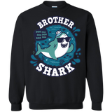 Sweatshirts Black / S Shark Family trazo - Brother Crewneck Sweatshirt