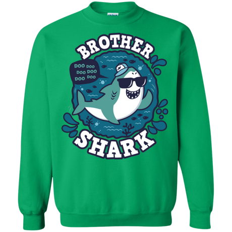 Sweatshirts Irish Green / S Shark Family trazo - Brother Crewneck Sweatshirt