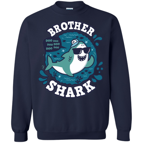 Sweatshirts Navy / S Shark Family trazo - Brother Crewneck Sweatshirt