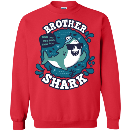 Sweatshirts Red / S Shark Family trazo - Brother Crewneck Sweatshirt