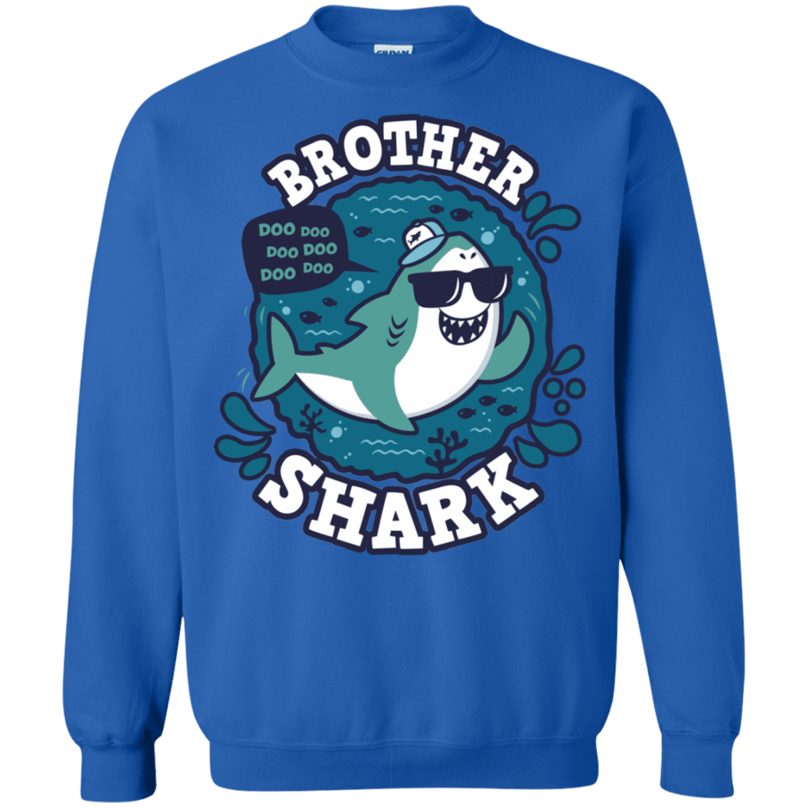 Sweatshirts Royal / S Shark Family trazo - Brother Crewneck Sweatshirt