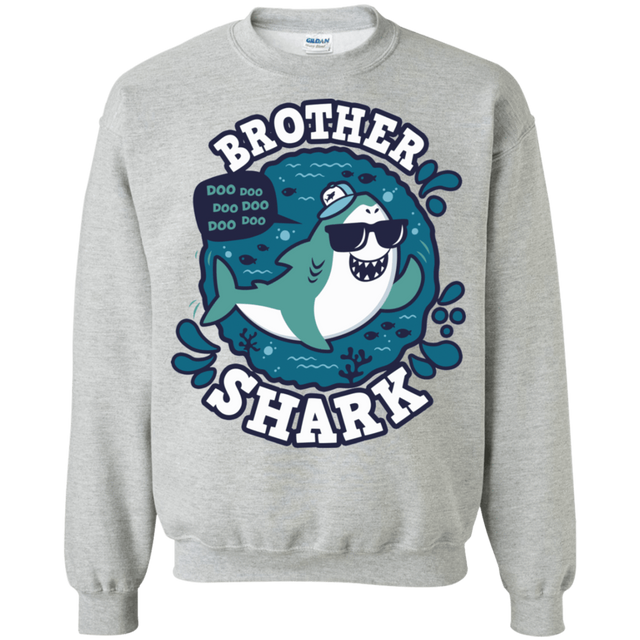 Sweatshirts Sport Grey / S Shark Family trazo - Brother Crewneck Sweatshirt
