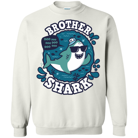 Sweatshirts White / S Shark Family trazo - Brother Crewneck Sweatshirt