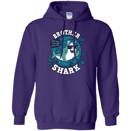 Sweatshirts Purple / S Shark Family trazo - Brother Pullover Hoodie